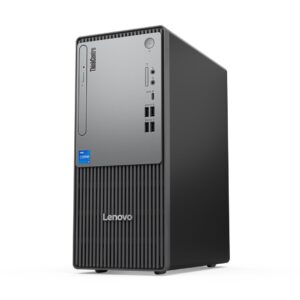 Lenovo ThinkCentre neo 50t Intel® Core™ i3 i3-14100 8 GB DDR5-SDRAM 256 GB SSD Windows 11 Pro Tower PC Juoda, Pilka - Image 2