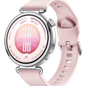 Huawei WATCH GT 7 41mm 3,35 cm (1.32") AMOLED Skaitmeninis 466 x 466 pikseliai Lietimui jautrus ekranas Rožinė, Sidabras „Wi-Fi“ GPS (palydovinis)