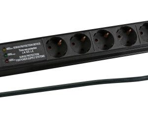 EFB Elektronik EK631DE.3 elektros tinklo ilgintuvas 2 m 7 AC išvestis(ys / čių) Vidaus Juoda - Image 1