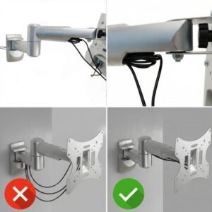 Universalus televizoriaus arba monitoriaus laikiklis 23-42" 30 kg "Maclean MC-503A S silver max vesa 200x200