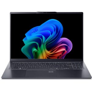 Acer Swift Go 16 SFG16-61-R6HN AMD Ryzen AI 5 340 Knyginis kompiuteris 40,6 cm (16") WUXGA+ 32 GB LPDDR5x-SDRAM 1 TB SSD Wi-Fi 7 (802.11be) Windows 11 Home Pilka