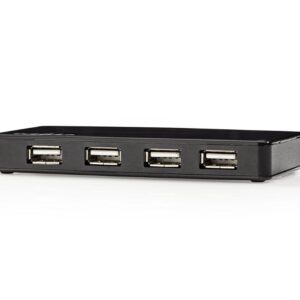 Šakotuvas USB 2.0 7 prievadų su maitinimo šaltiniu