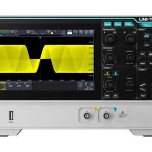 Osciloskopas, HD, 2 kanalų, 12bitų, 80Mhz, 1.25 GSa/s, 100 Mpts, 100,000 wfms/s, 7" lietimui jautrus ekranas, UNI-T - Image 1