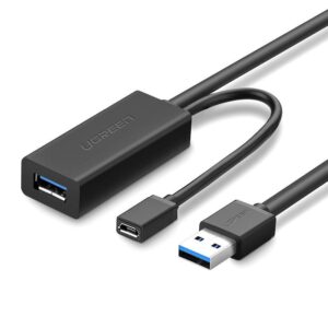 Kabelis ilgiklis USB3.0 5m su micro USB lizdu papildomam maitinimui US175 UGREEN - Image 1