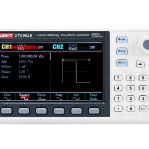 Funkcinis ir laisvos formos signalų generatorius, 60MHz; 2 kanalai, 14bit, 200 MSa/s, LCD TFT 4,3"; UNI-T - Image 1