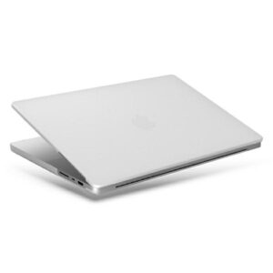 UNIQ Claro knygos tipo dėklas MacBook Pro 16" (2021) dove matinio skaidrumo