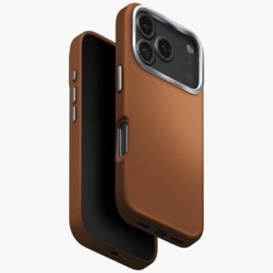 UNIQ Lyden dėklas, skirtas iPhone 17 Pro, su Magclick įkrovimo funkcija, karamelės spalvos