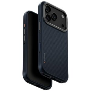 UNIQ Keva dėklas, skirtas iPhone 17 Pro, su Magclick įkrovimo funkcija, mėlynas