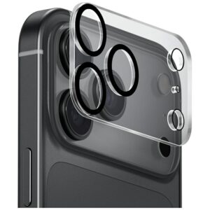 UNIQ Optix Clearshield Frameguard fotoaparato objektyvo apsauga, skirta iPhone 17 Pro, skaidri, su aplikatoriumi