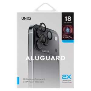 UNIQ Optix AluGuard (DX2) Camera Lens Protector for iPhone 18 Pro / iPhone 18 Pro Max black - Image 5