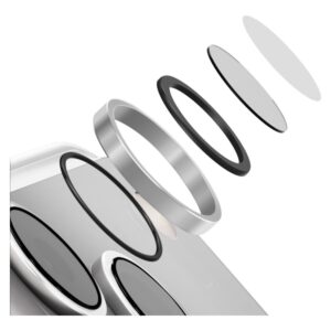 UNIQ Optix AluGuard (DX2) Camera Lens Protector for iPhone 18 Pro / iPhone 18 Pro Max silver - Image 2