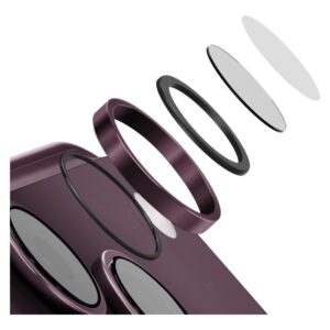 UNIQ Optix AluGuard (DX2) Camera Lens Protector for iPhone 18 Pro / iPhone 18 Pro Max burgundy - Image 2