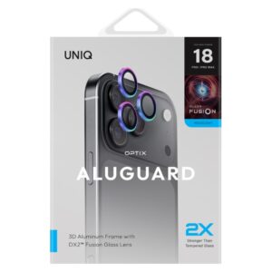 UNIQ Optix AluGuard (DX2) Camera Lens Protector for iPhone 18 Pro / iPhone 18 Pro Max iridescent - Image 5