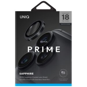 UNIQ Optix Prime Camera Lens Protector for iPhone 18 Pro / iPhone 18 Pro Max graphite - Image 4
