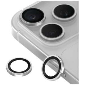UNIQ Optix Prime Camera Lens Protector for iPhone 18 Pro / iPhone 18 Pro Max silver with applicator