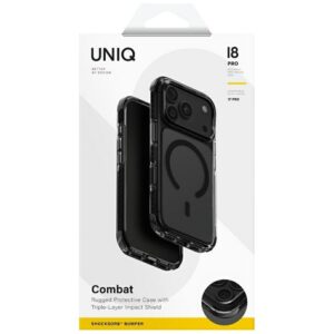 Dėklas UNIQ Combat skirtas iPhone 18 Pro / 17 Pro Magclick Charging juodos spalvos - Image 6