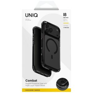 Dėklas UNIQ Combat skirtas iPhone 18 Pro Max / 17 Pro Max Magclick Charging juodos spalvos - Image 6