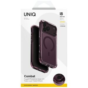 Dėklas UNIQ Combat skirtas iPhone 18 Pro Max / 17 Pro Max Magclick Charging burgundowy - Image 10