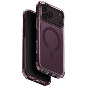 Dėklas UNIQ Combat skirtas iPhone 18 Pro Max / 17 Pro Max Magclick Charging burgundowy
