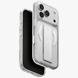 Dėklas UNIQ Heldro Air skirtas iPhone 18 Pro / 17 Pro Magclick Charging przezroczysty