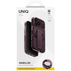 Dėklas UNIQ Heldro Air skirtas iPhone 18 Pro / 17 Pro Magclick Charging burgundowy - Image 9