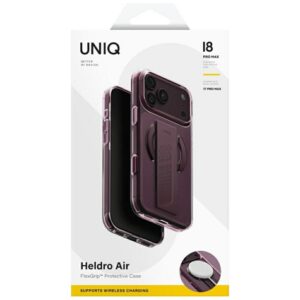 Dėklas UNIQ Heldro Air skirtas iPhone 18 Pro Max / 17 Pro Max Magclick Charging burgundowy - Image 9