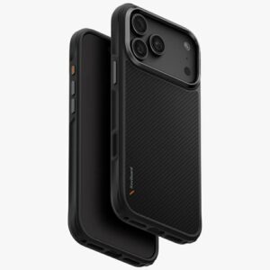 Dėklas UNIQ Keva skirtas iPhone 18 Pro Max / 17 Pro Max Magclick Charging juodos spalvos
