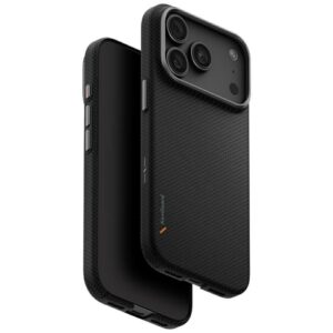Dėklas UNIQ Keva EDGE skirtas iPhone 18 Pro /    17 Pro Magclick Charging juodos spalvos