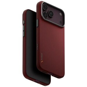 Dėklas UNIQ Keva EDGE skirtas iPhone 18 Pro Max / 17 Pro Max Magclick Charging czerwony