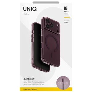 Case UNIQ Airsuit for iPhone 18 Pro / 17 Pro Magclick Charging burgundy - Image 6