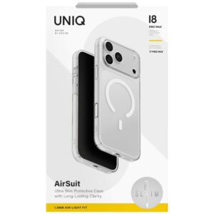 Case UNIQ Airsuit for iPhone 18 Pro Max / 17 Pro Max Magclick Charging trasparent - Image 6