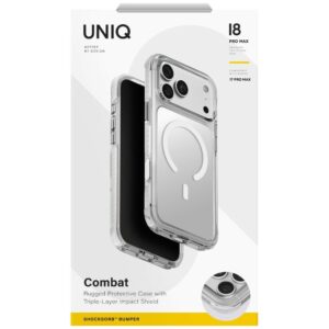Case UNIQ Combat for iPhone 18 Pro Max / 17 Pro Max Magclick Charging white - Image 6