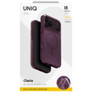 Case UNIQ Clario for iPhone 18 Pro Max / 17 Pro Max Magclick Charging eco purple - Image 6