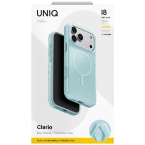 Dėklas UNIQ Clario skirtas iPhone 18 Pro Max / 17 Pro Max Magclick Charging eco miętowy - Image 6