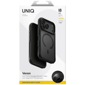 Case UNIQ Veren for iPhone 18 Pro / 17 Pro Magclick Charging black - Image 7