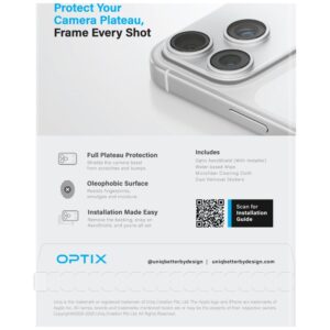 Camera Module Protector UNIQ Optix Aeroshield for iPhone 18 Pro Max transparent - Image 6