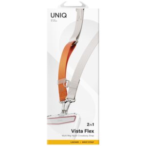 Phone Lanyard UNIQ Vista Flex 2-in-1 grey-orange - Image 6