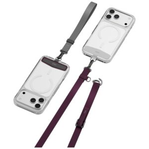 Phone Lanyard UNIQ Vista Flex 2-in-1 burgundy-grey - Image 5