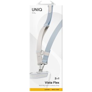 Phone Lanyard UNIQ Vista Flex 2-in-1 blue-grey - Image 6