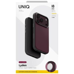Dėklas UNIQ Lyden DS, skirtas iPhone 18 Pro / 17 Pro, su Magclick įkrovimo funkcija, bordo spalvos - Image 6