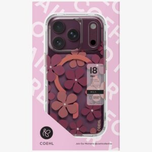 Dėklas UNIQ Coehl Mila, skirtas iPhone 18 Pro / 17 Pro, su magnetiniu įkrovimu, bordo spalvos - Image 5