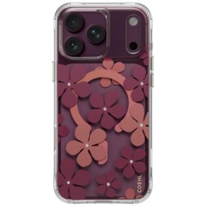 Dėklas UNIQ Coehl Mila, skirtas iPhone 18 Pro Max / 17 Pro Max, magnetinis įkrovimas, bordo spalvos