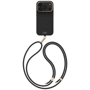 Dėklas UNIQ Coehl Mirelle, skirtas iPhone 18 Pro / 17 Pro, su magnetiniu įkrovimu, juodas