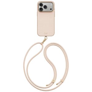 Dėklas UNIQ Coehl Mirelle, skirtas iPhone 18 Pro / 17 Pro, su magnetiniu įkrovimu, rožinis