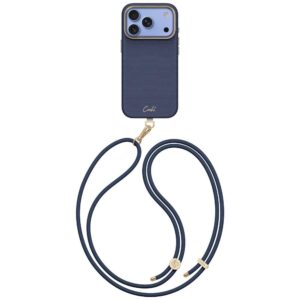 Dėklas UNIQ Coehl Mirelle, skirtas iPhone 18 Pro / 17 Pro, su magnetiniu įkrovimu, noble blue spalvos