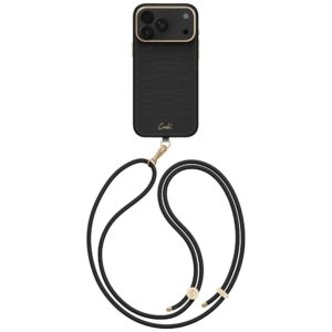 Dėklas UNIQ Coehl Mirelle, skirtas iPhone 18 Pro Max / 17 Pro Max, su magnetiniu įkrovimu, juodas