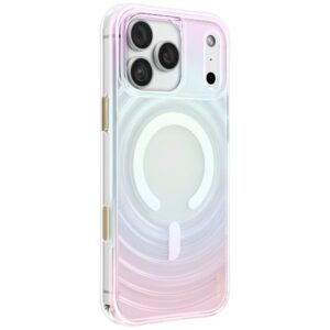Dėklas UNIQ Coehl Vela, skirtas iPhone 18 Pro Max / 17 Pro Max, su magnetiniu įkrovimu, opalo spalvos