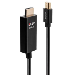 Lindy 40921 vaizdo kabelio adapteris 1 m Mini DisplayPort HDMI Juoda - Image 1