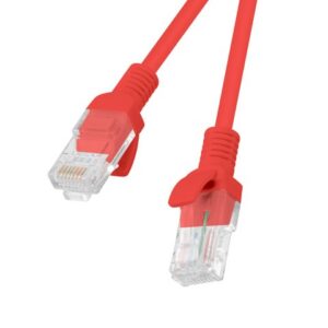 Lanberg PCU5-10CC-0025-R tinklo kabelis Raudona 0,25 m Cat5e U/UTP (UTP)