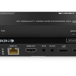 Digitus DS-55522 vaizdo ir garso signalų ilgintuvas Siųstuvas ir imtuvas Juoda - Image 2